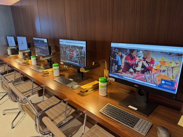 Staying in touch with home from Viking&nbsp;Neptune.